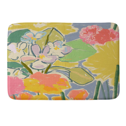 sandrapoliakov MORNING GARDEN Memory Foam Bath Mat