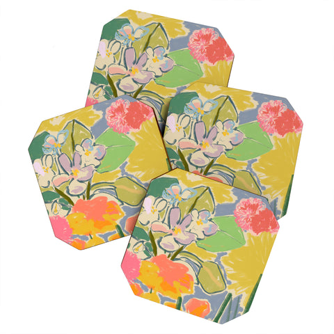 sandrapoliakov MORNING GARDEN Coaster Set