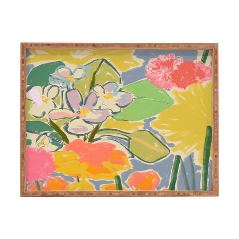 sandrapoliakov MORNING GARDEN Rectangular Tray