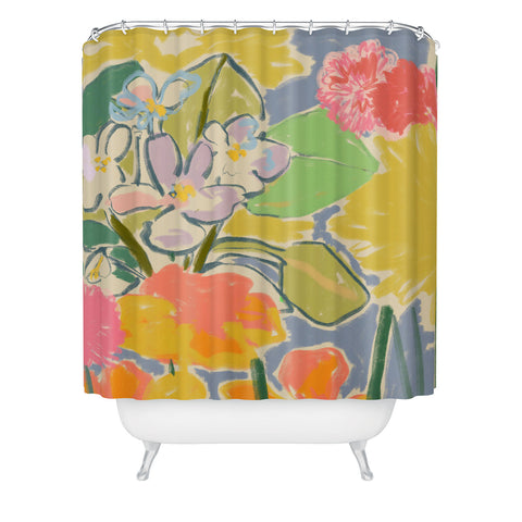 sandrapoliakov MORNING GARDEN Shower Curtain