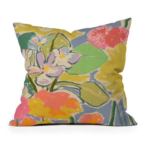 sandrapoliakov MORNING GARDEN Outdoor Throw Pillow