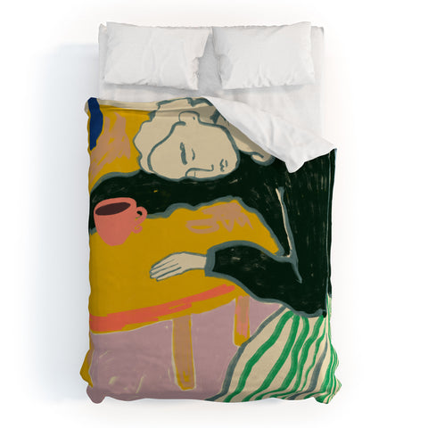 sandrapoliakov MOTHERHOOD Duvet Cover