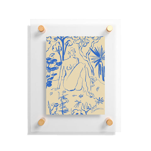 sandrapoliakov MYSTICAL FOREST BLUE Floating Acrylic Print