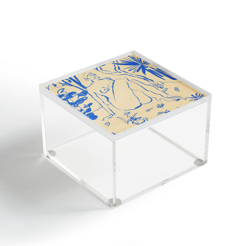 sandrapoliakov MYSTICAL FOREST BLUE Acrylic Box