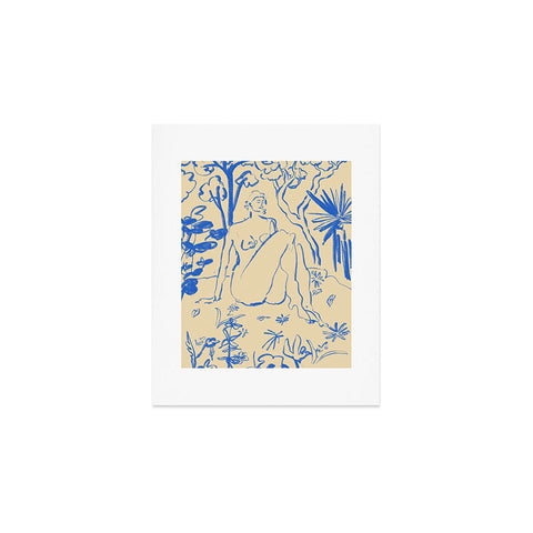 sandrapoliakov MYSTICAL FOREST BLUE Art Print