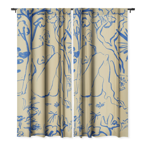 sandrapoliakov MYSTICAL FOREST BLUE Blackout Non Repeat