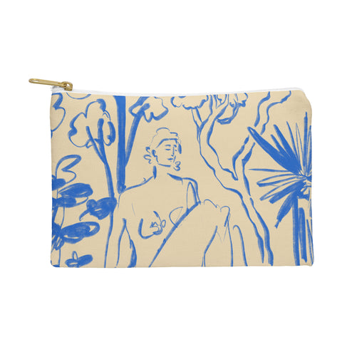 sandrapoliakov MYSTICAL FOREST BLUE Pouch