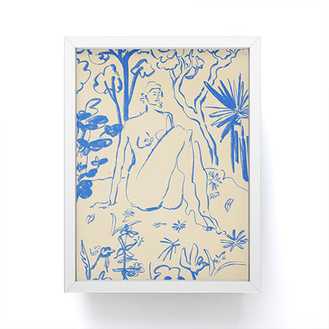 sandrapoliakov MYSTICAL FOREST BLUE Framed Mini Art Print