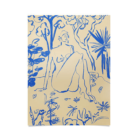 sandrapoliakov MYSTICAL FOREST BLUE Poster