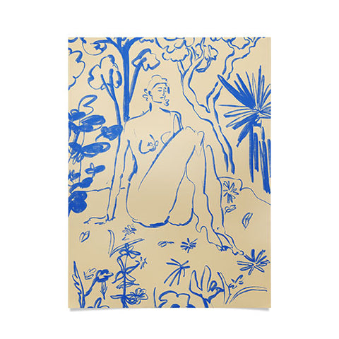 sandrapoliakov MYSTICAL FOREST BLUE Poster