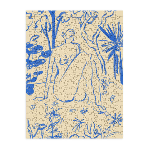 sandrapoliakov MYSTICAL FOREST BLUE Puzzle