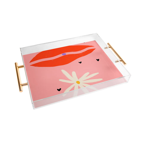 sandrapoliakov PEARL AND DAISY Acrylic Tray