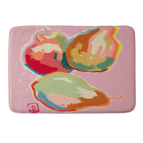 sandrapoliakov PERFECT PEARS Memory Foam Bath Mat