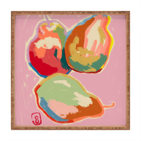 sandrapoliakov PERFECT PEARS Square Tray