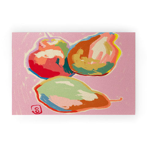sandrapoliakov PERFECT PEARS Welcome Mat