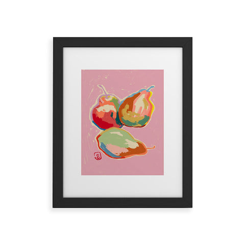 sandrapoliakov PERFECT PEARS Framed Art Print