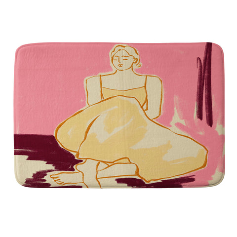 sandrapoliakov PINK DREAM Memory Foam Bath Mat