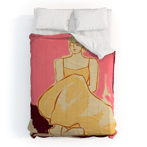 sandrapoliakov PINK DREAM Comforter