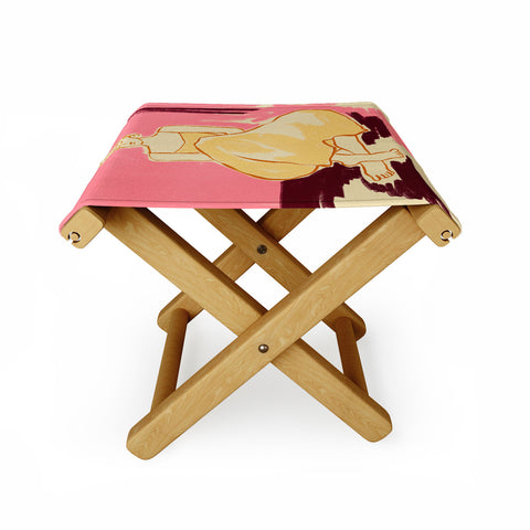 sandrapoliakov PINK DREAM Folding Stool
