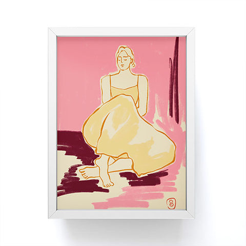 sandrapoliakov PINK DREAM Framed Mini Art Print