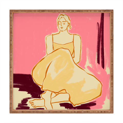 sandrapoliakov PINK DREAM Square Tray