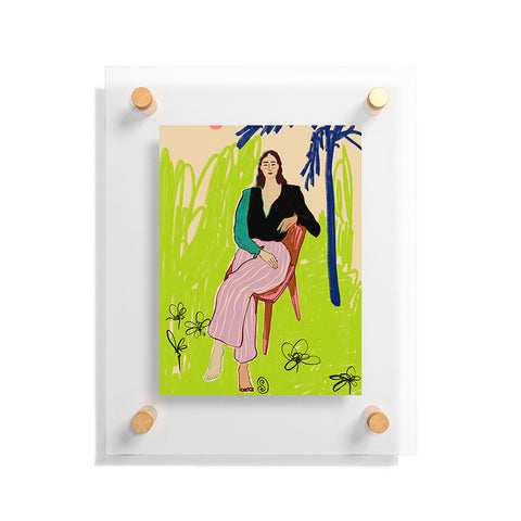 sandrapoliakov RELAXED WOMAN Floating Acrylic Print