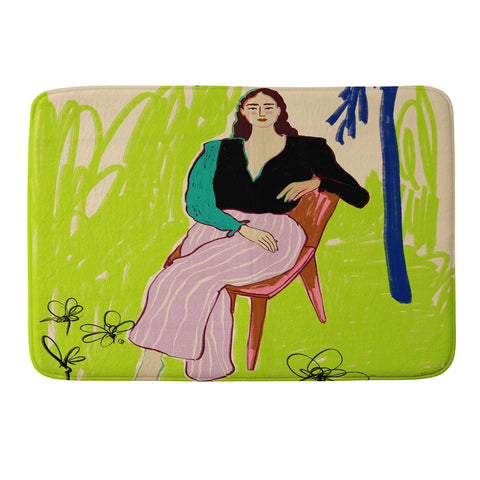 sandrapoliakov RELAXED WOMAN Memory Foam Bath Mat