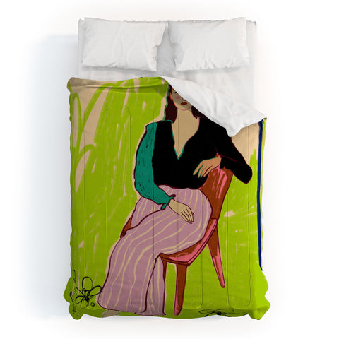sandrapoliakov RELAXED WOMAN Comforter