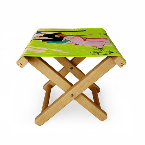 sandrapoliakov RELAXED WOMAN Folding Stool