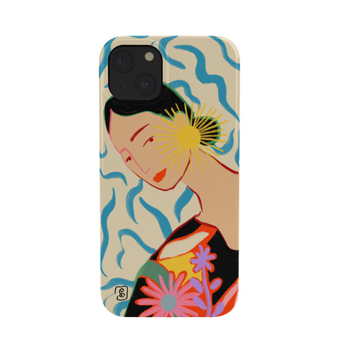 sandrapoliakov SMILING WOMAN AND SUNSHINE Phone Case