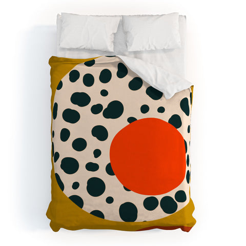 sandrapoliakov STILL LIFE WITH AN APPLE Duvet Cover