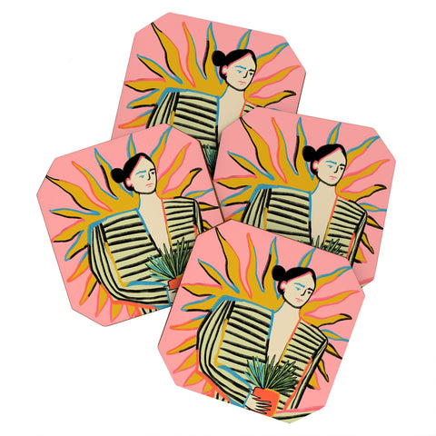 sandrapoliakov SUN POWER Coaster Set