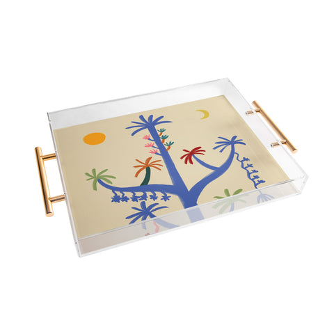 sandrapoliakov THE MAGIC TREE I Acrylic Tray