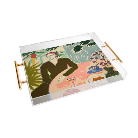 sandrapoliakov Tropical Brunch Acrylic Tray
