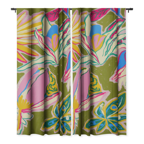 sandrapoliakov TROPICAL GARDEN 1 Blackout Non Repeat