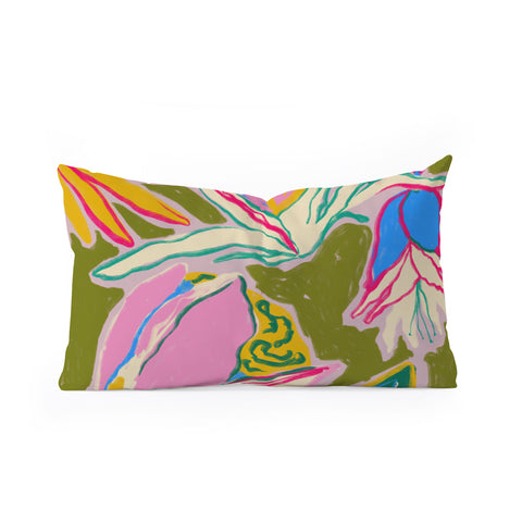 sandrapoliakov TROPICAL GARDEN 1 Oblong Throw Pillow
