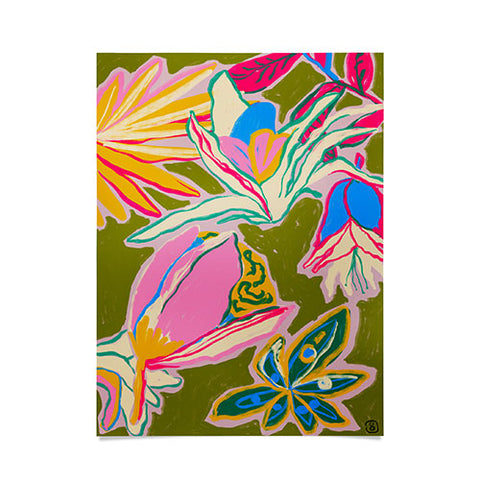 sandrapoliakov TROPICAL GARDEN 1 Poster