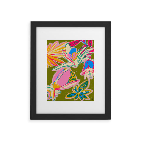 sandrapoliakov TROPICAL GARDEN 1 Framed Art Print