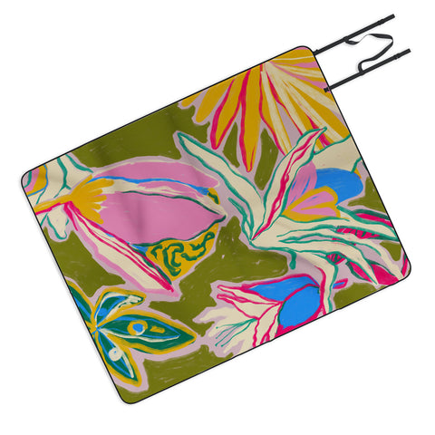 sandrapoliakov TROPICAL GARDEN 1 Picnic Blanket
