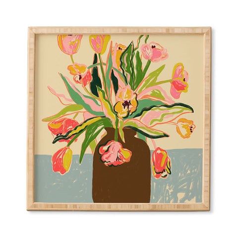 sandrapoliakov TULIPS I Framed Wall Art