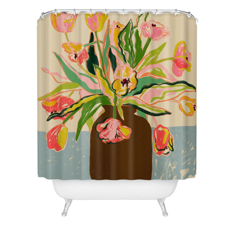 sandrapoliakov TULIPS I Shower Curtain