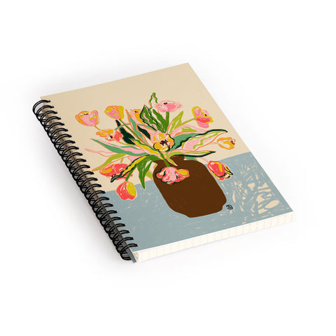 sandrapoliakov TULIPS I Spiral Notebook
