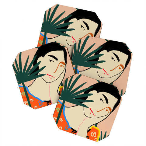 sandrapoliakov VACATION MOOD Coaster Set