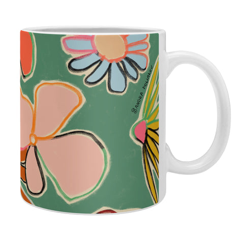 sandrapoliakov VINTAGE GARDEN GREEN Coffee Mug