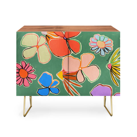 sandrapoliakov VINTAGE GARDEN GREEN Credenza