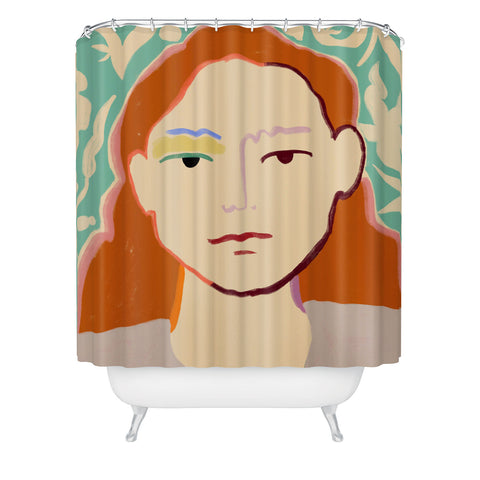 sandrapoliakov VISION II Shower Curtain