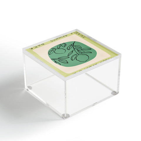 sandrapoliakov WARM SUMMER EVENING LEMON Acrylic Box