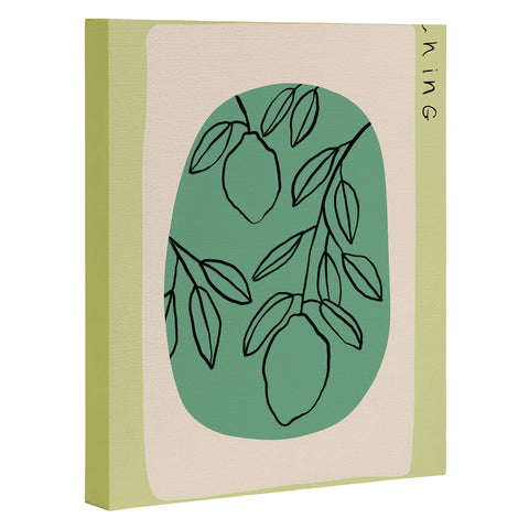 sandrapoliakov WARM SUMMER EVENING LEMON Art Canvas