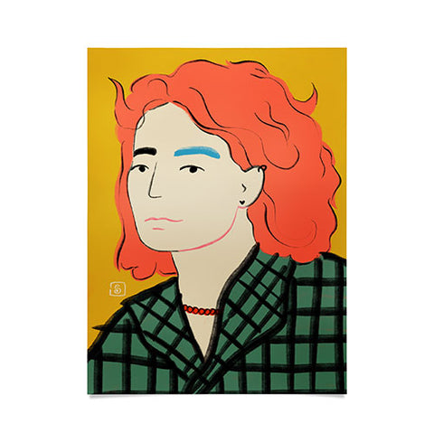 sandrapoliakov WOOL COAT GIRL Poster