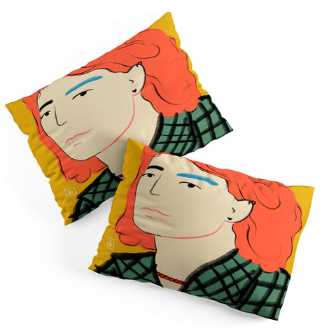 sandrapoliakov WOOL COAT GIRL Pillow Shams